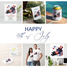 Patriotic Lazy Black Cat