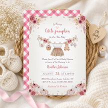 Sweet Little Pumpkin Pink & Blush Baby Shower