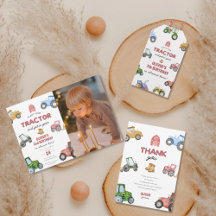 Any age tractor birthday 