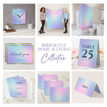 Pink and blue ombre home collection