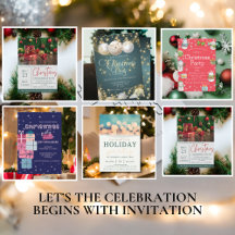 Let's The Celebration Begin With Invitation Card