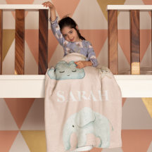 Modern Pastel Pink & Blue Child Name