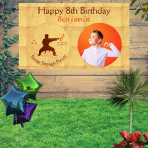 Martial arts gold karate birthday party for kids