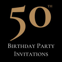 50th Birthday Invitation Designs