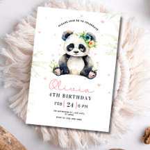 Panda Birthday Party, Panda Girl Birthday Party