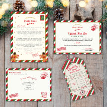 Personalised Family Christmas Stationery Set