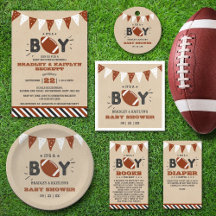 It's A Boy! Football Themed Co-ed Baby Shower