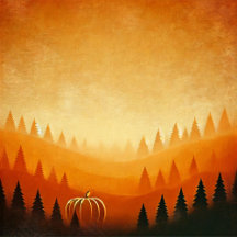Pumpkin Harvest Autumnal Ombre Personalized Gifts