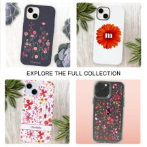 Floral, Custom Name & Monogram Cell Phone Cases
