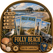 Folly Beach South Carolina Postcards/Gifts