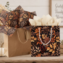 AUTUMN LEAVES GIFT WRAP & ACCESSORIES COLLECTION