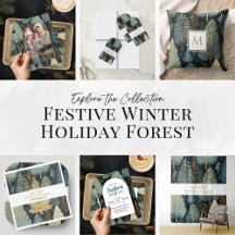 Festive Winter Holiday Forest Christmas Collection