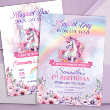 Pink and Purple Fairytale Unicorn Birthday Party