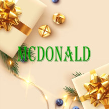 Mcdonald Name T-Shirt