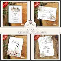 WEDDING: Rustic Blush Watercolor Country Wedding 