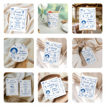 Blue Whimsical Hand Drawn Collection 