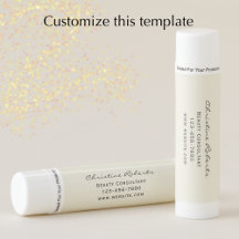 Unique Elegant Custom Business Promotion Lip Balm