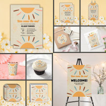 Minimalist Craft Here Comes The Son Baby Shower