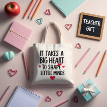 Big Heart Teacher Quote Gifts