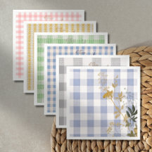 Gingham Plaid & Wildflowers