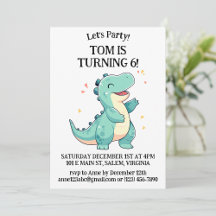 Kids Cartoon Dinosaur Birthday Party Collection 