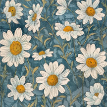 Shasta Daisies Art Nouveau Home Decor