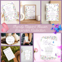 Trendy Elegant Flower Lavender Collection