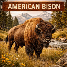 American Bison Yellowstone Birthday Collection