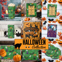 Black Cats Ghosts and Bats Halloween Collection