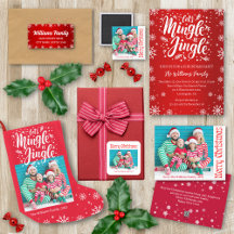 stylish colorful retro christmas collection