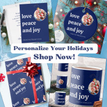Blue Family Love Peace Joy Christmas Collection