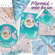 Mermaid - under the sea watercolor