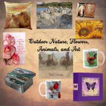 OUTDOOR NATURE, FLOWERS, ANIMALS, AND ART 
