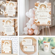 Rainbow Boho Baby Shower Gender Neutral