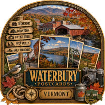 Waterbury Vermont Postcards/Gifts
