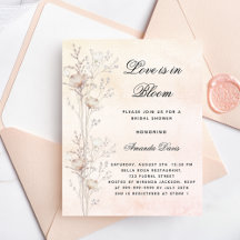 Bridal shower flowers rose gold
