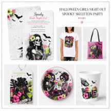 Halloween Girls Night Out   Spooky Skeleton Party