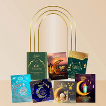 Ramadan Mubarak & Eid Mubarak Greeting cards 