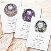 Boho Floral Full Moon Garden Door Handfasting