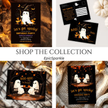 Ghost Witch Spooky Fall Halloween Party
