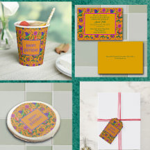 Kalamkari colorful birthday