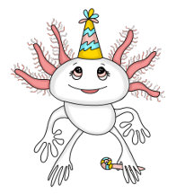 Axolotl Themed Girl's Birthday Party & Gifts