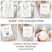 Purple Wildflower Floral Wedding