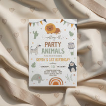 Boho Safari Party Animals Birthday Collection