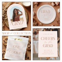 Blush Pink Terracotta Graduation Grad Party