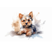 Yorkshire Terrier: Watercolor Art Collection