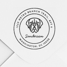 Dog Return Address Stamps