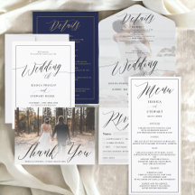 Modern elegant wedding script