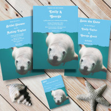 Navy Nautical Underwater Sea Lion Beach Collection