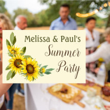 Summer Party with a boho sunflower theme